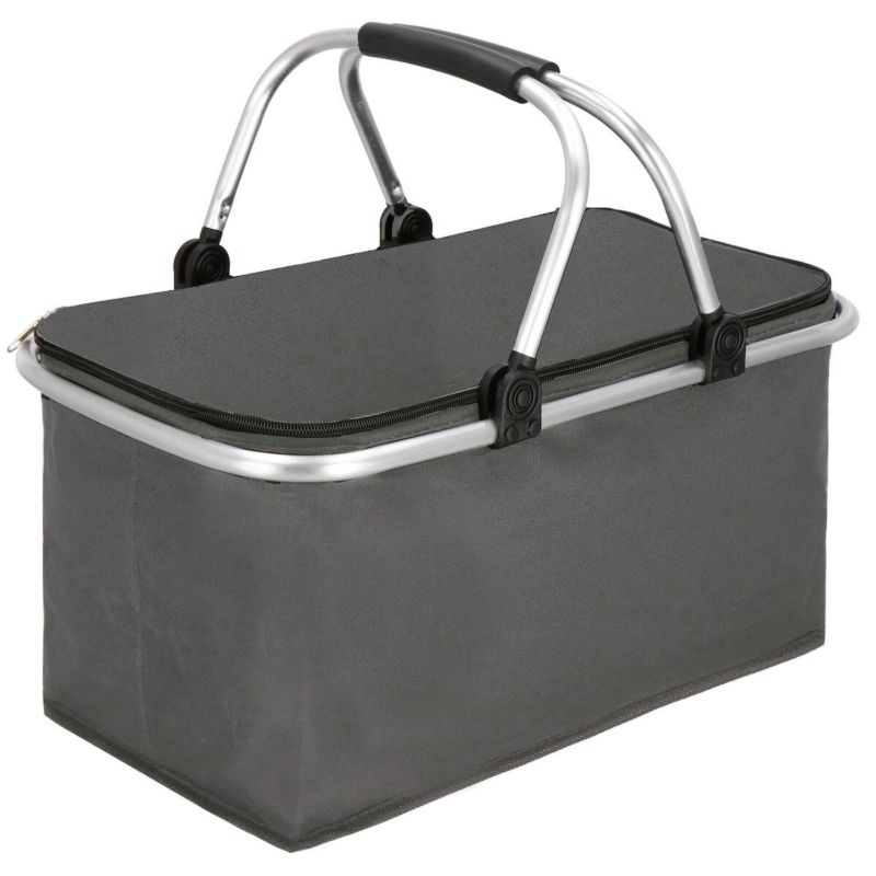 Kosz piknikowy Springos 30L torba termiczna na jedzenie szara 1 szt.