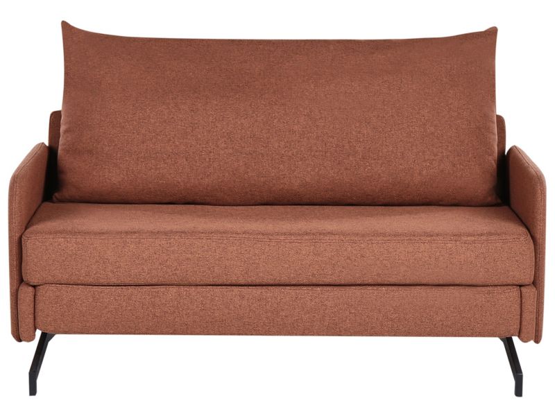 Sofa rozkładana Belfast Czerwony Tkanina 1 szt.