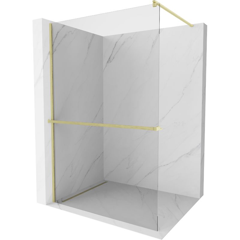 Ścianka prysznicowa Mexen Kioto+ transparent złota 110x200 cm 800-110-121-55-00 1 szt.