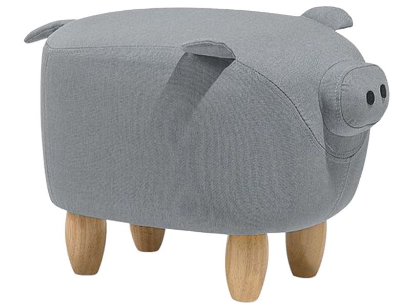 Stołek Piggy Jasnoszary 1 szt.