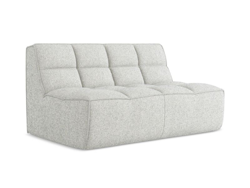 Modułowa sofa 2-osobowa Makamii Kalai z tkaniny strukturalnej 160x93 cm beżowy 1 szt.