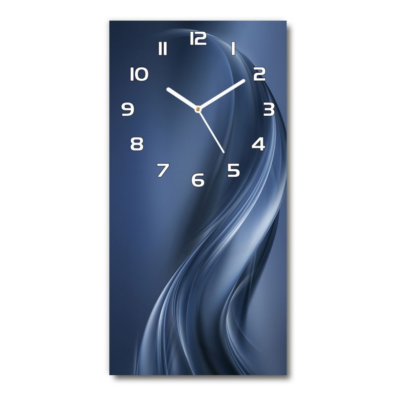 Zegar szklany Tulup Szara fala 30x60 cm cichy 1 szt.