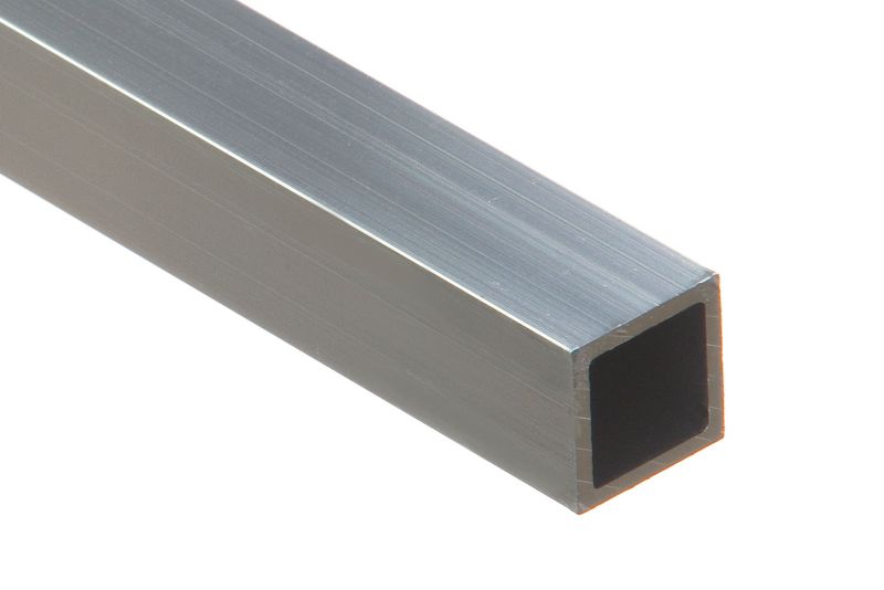Rura kwadratowa aluminiowa gładka 1000 x 15 x 15 x 1 mm kolor naturalny