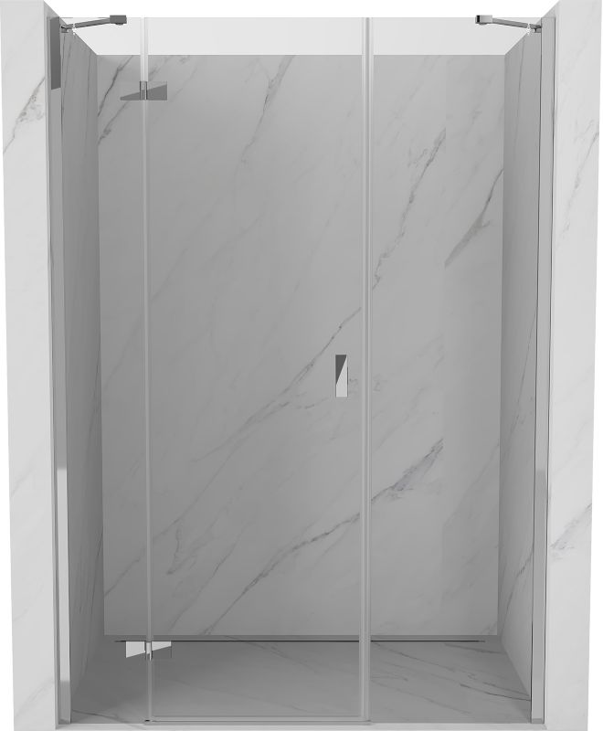 Drzwi prysznicowe uchylne Mexen Mist-H chrom transparent 130x200 cm 1 szt