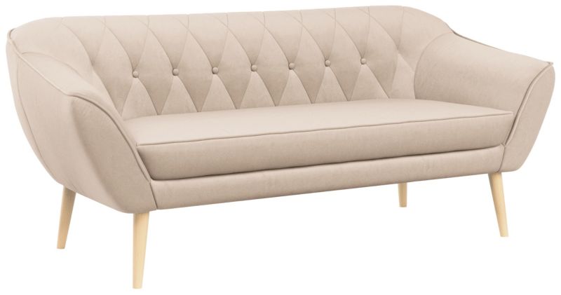 Sofa MKS Meble PIRS 3 beżowy welwet 1szt.