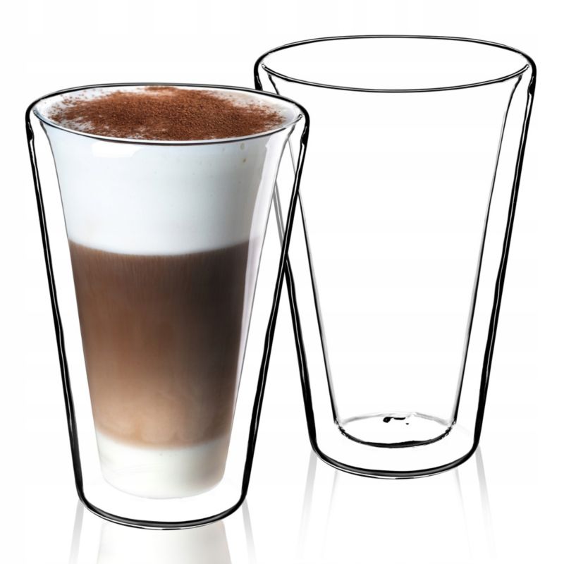 Szklanki KADAX Termiczne Do Napojów Latte Koktajlów 2szt