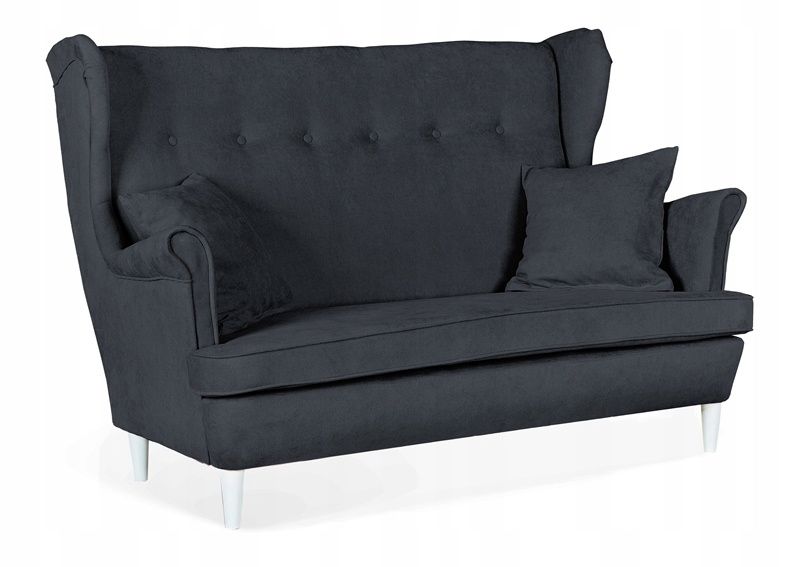 Sofa kanapa uszak do salonu nierozkładana Family Meble ARI szary ciemny 1szt