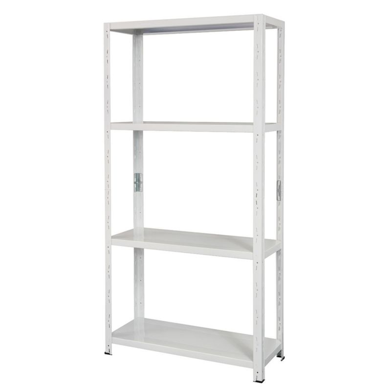 Regał metalowy wciskany BR-WW Metalkas 150x75x30 50kg biały 1 szt.