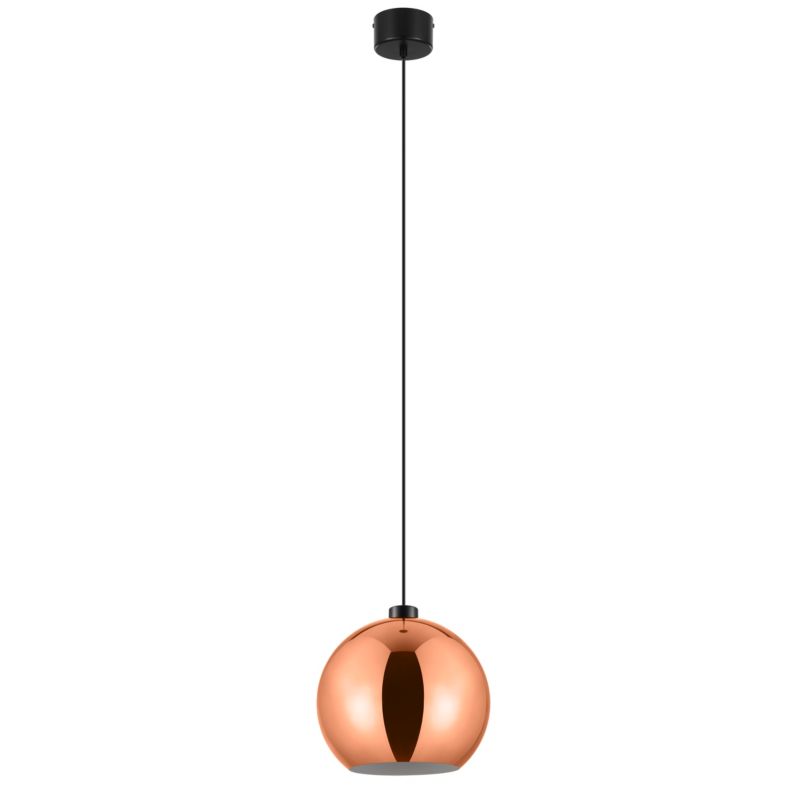Lampa wisząca GoodHome Pocyon 1-punktowa E27 miedź