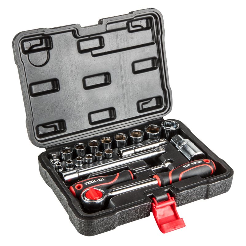 Klucze nasadowe Top Tools 1/4", 3/8", 20 szt. 1 kpl