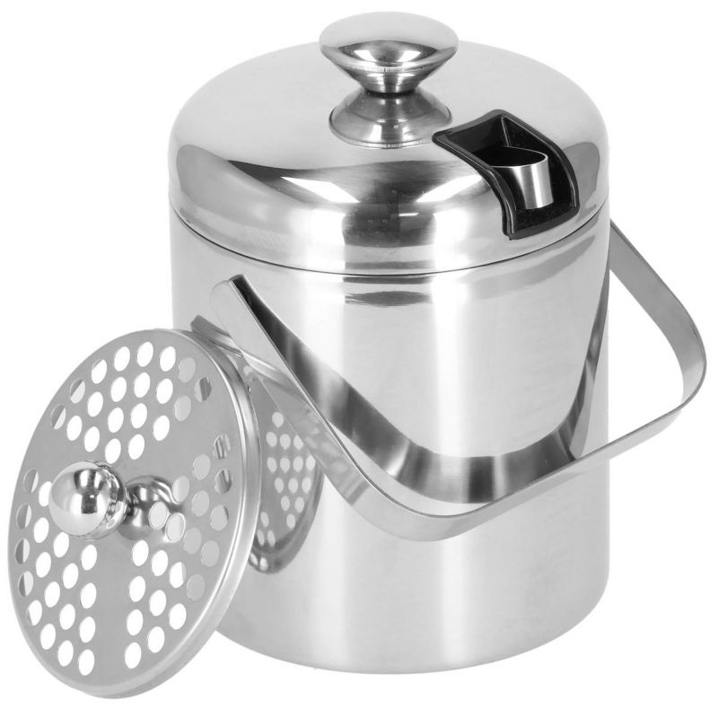 Wiaderko do lodu cooler + szczypce Springos 1,3L 1 kpl.