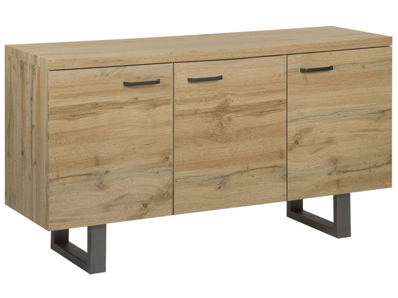 Szafka trzydrzwiowa jasne drewno Timber 1 szt.