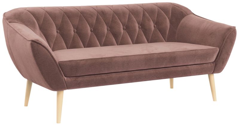 Sofa MKS Meble PIRS 3 różowy welwet 1szt.