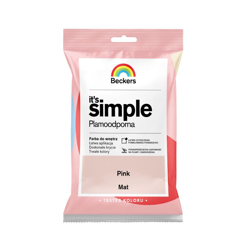 Tester farby kolorowej Beckers It's Simple pink 0,05 l