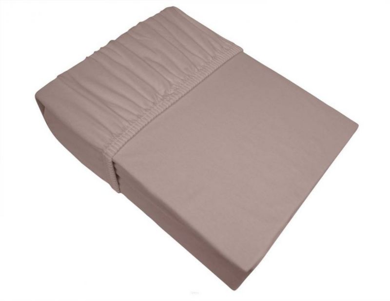 Prześcieradło Greno z gumką Jersey Bielbaw 120x200 cafe 160 g/m2 Premium 1 szt