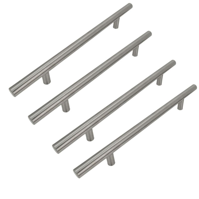 4 x Uchwyt meblowy Reling 192 mm srebrny 4 szt