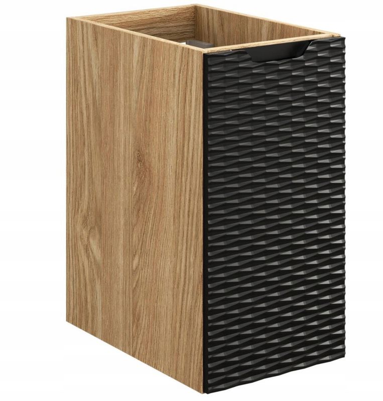 Szafka łazienkowa Furnidea 30 cm wisząca pod blat czarna front 3D Ocean 1 szt.