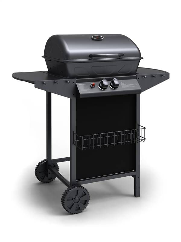 Grill gazowy KIMBERLEY 2 palniki czarny 1 szt.