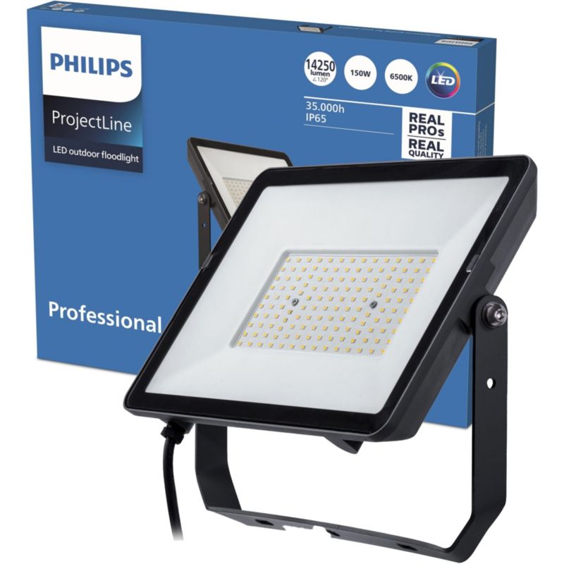 Naświetlacz LED Philips Lampa Reflektor 150W 14250lm 6500K IP65 Czarny 1 szt.