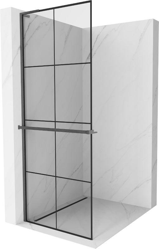 Ścianka prysznicowa Mexen Kioto+ L czarny wzór 70x200 cm 800-070-123-66-771 szt.