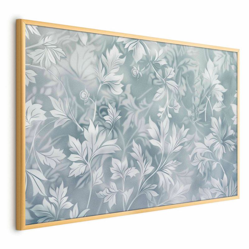 Plakat Artgeist Przetarte wzory roślinne 60x40 cm z ramą złotą 1 szt