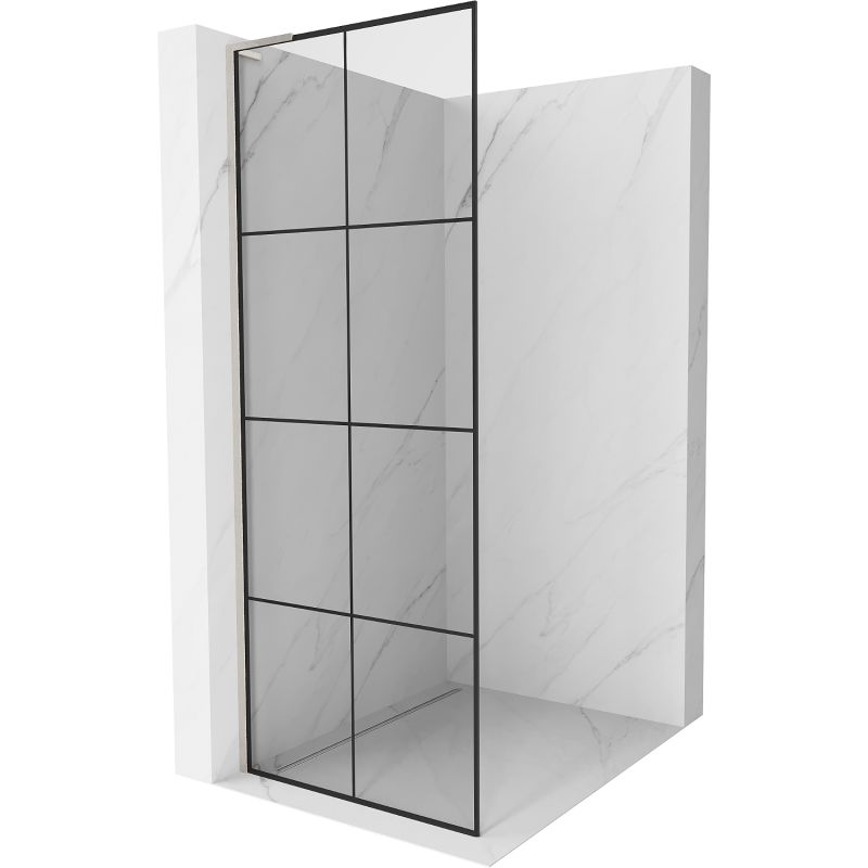 Ścianka prysznicowa Mexen Kioto czarny wzór 70x200 cm 800-070-103-97-77 1 szt.