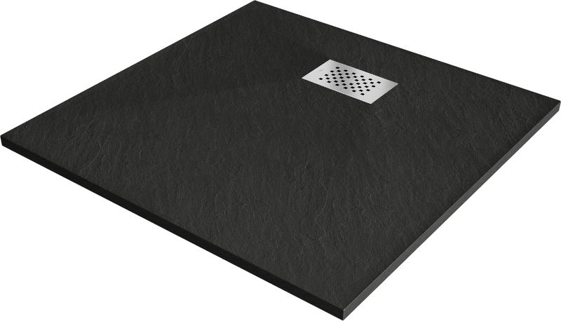 Brodzik kwadratowy Mexen Hugo czarny 90x90 cm 42709090-X 1 szt.