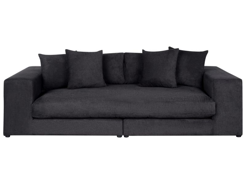 Sofa 3-osobowa czarna Glorvika 1 szt.