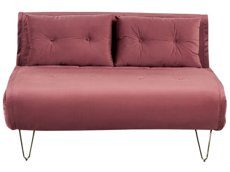 Sofa dwuosobowa Vestfold Różowy Welur 1 szt.
