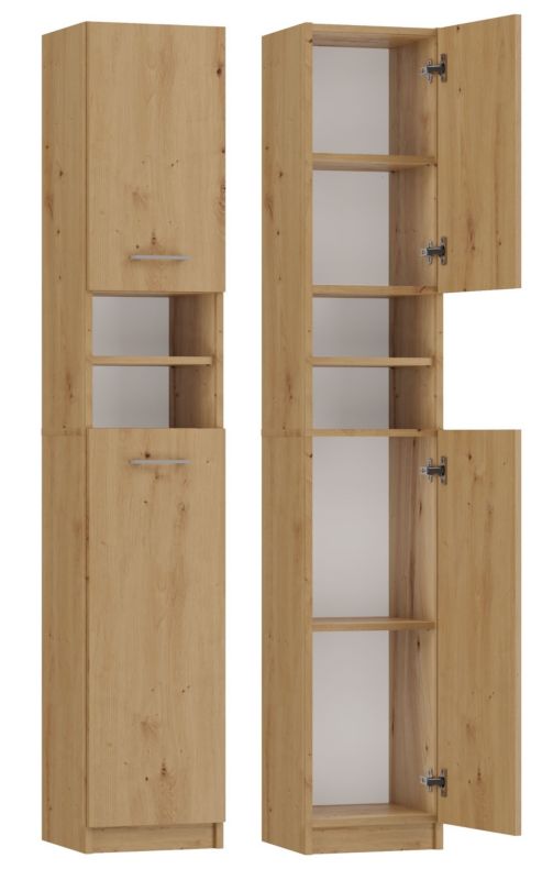Szafka Łazienkowa Marbella 32cm Regał Słupek Dąb Artisan