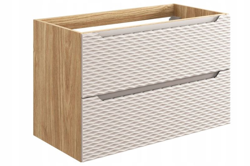 Szafka łazienkowa Furnidea 90 cm wisząca pod umywalkę beżowa Ocean 1 szt.