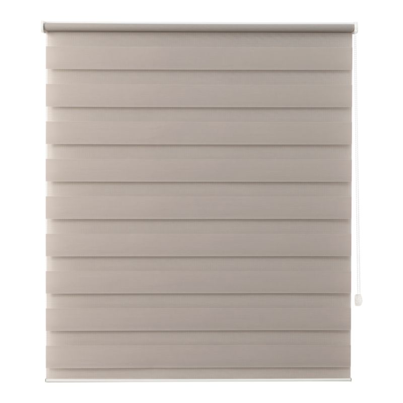 Roleta dzień/noc GoodHome Elin 97,3 x 160 cm perłowoszara
