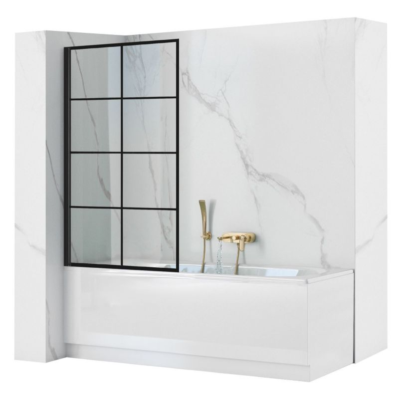 Parawan Wannowy Rea Lagos-1 80 Czarny 1 Szt