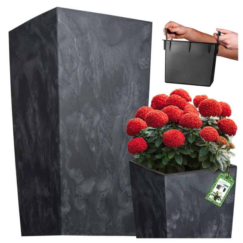 Doniczka Deco4Home donica antracyt imitacja betonu 50cm 1 szt.