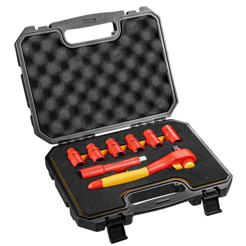 Klucze nasadowe NEO TOOLS 1000V, 8 szt.. 1 kpl