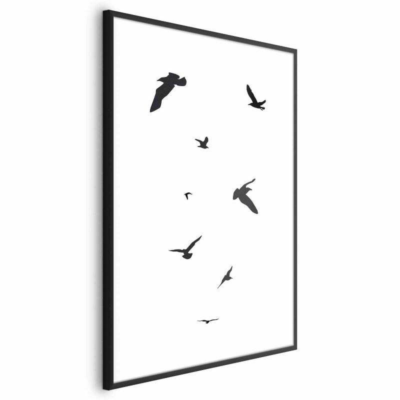 Plakat Artgeist Wieczorny lot 60x90 cm z ramą czarną 1 szt