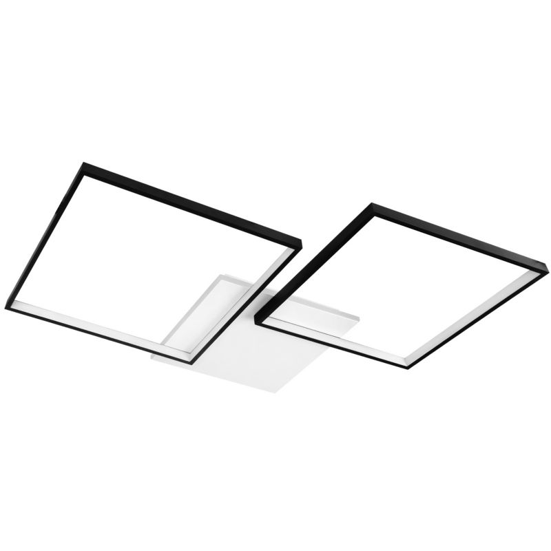 Żyrandol LED XUDO 57W 79x58cm z regulacją barwy światła i pilotem Czarny 1 szt.