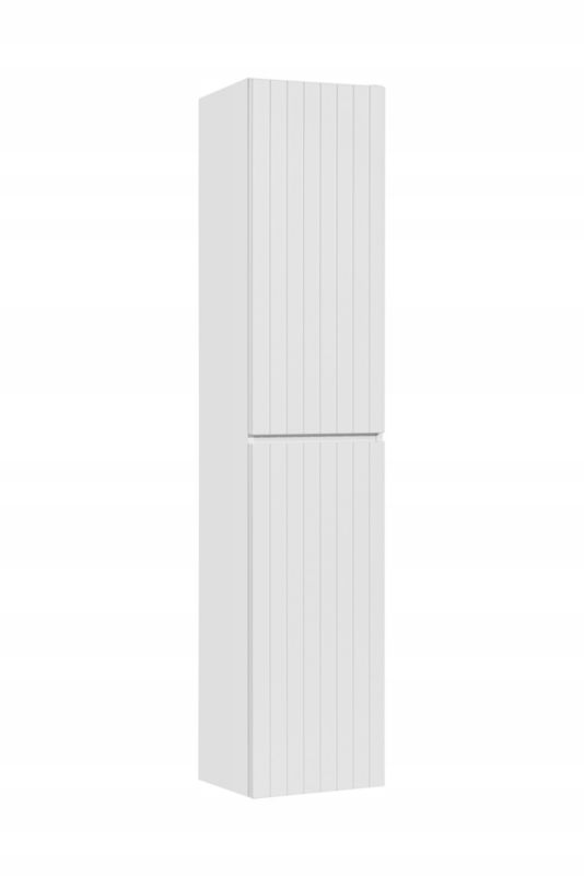 Słupek łazienkowy wiszący Furnidea 160 cm biały ryflowany Iconic White 1 szt.