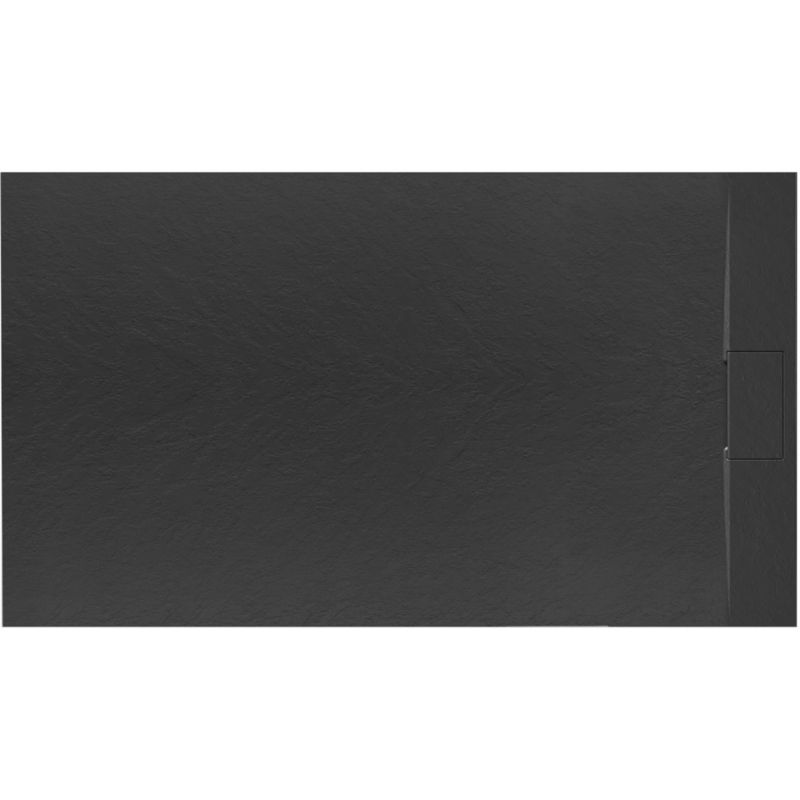 Brodzik Prysznicowy Rea Bazalt 80X120 Czarny 1 Szt