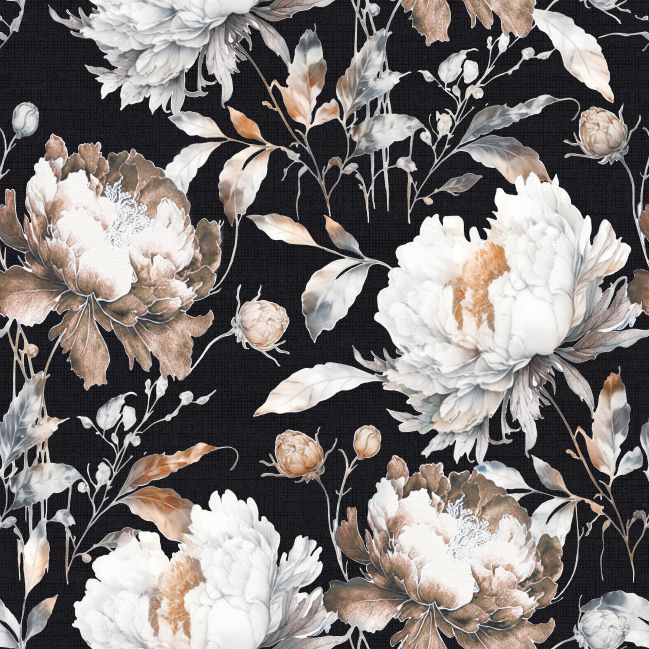 Dekor ceramik studio Garden Mural Black 60x60 płytka ceramiczna 1 szt.