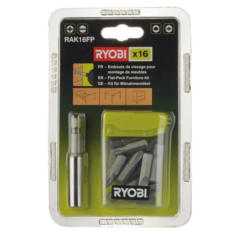 Zestaw Bitów RYOBI 16szt. Uchwyt Magnetyczny
