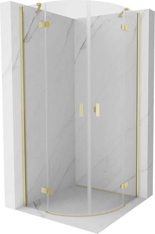 Kabina prysznicowa półokrągła Mexen Mist złota 90x90 cm - 8A33-090-090-55-00 1 szt.