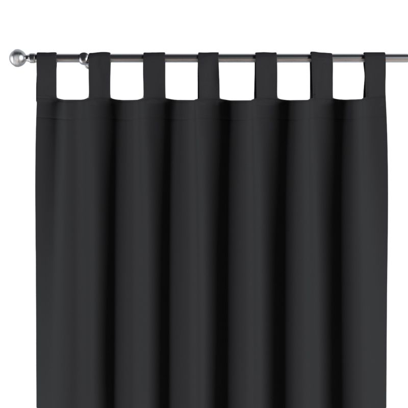 Zasłona na szelkach 1 szt. 140 x 260 cm Dekoria czarny 1 szt.