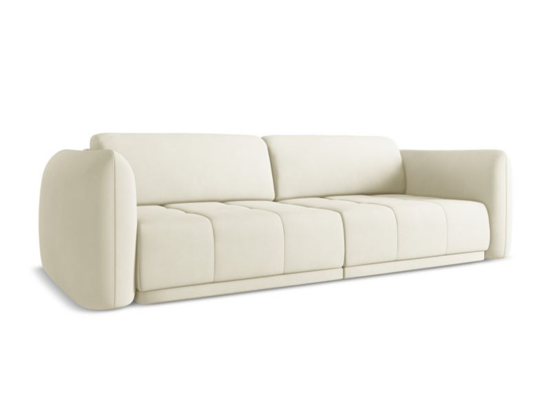 Kanapa 4-osobowa Makamii Hoku z tkaniny szenilowej 250x105 cm beżowy 1 szt.