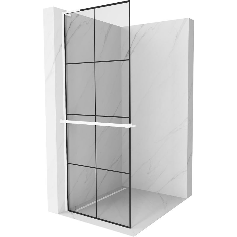 Ścianka prysznicowa Mexen Kioto+ L czarny wzór 70x200 cm 800-070-123-20-77 1 szt.