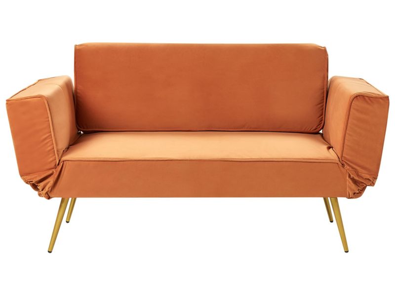 Sofa rozkładana Saarela Pomarańczowy 1 szt.