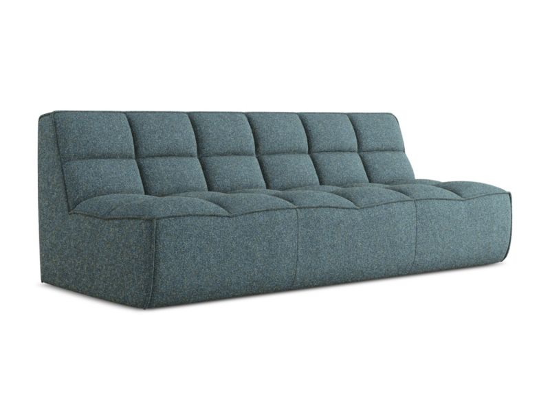 3-osobowa kanapa modułowa Makamii Kalai z tkaniny strukturalnej 210x93 cm jeans 1 szt.