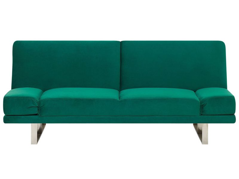 Sofa rozkładana York Zielony Welur 1 szt.