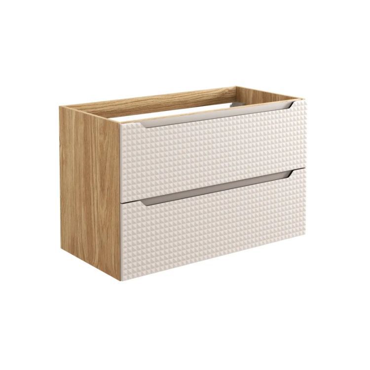 Szafka Comad pod umywalkę LUXOR BEIGE 82-90-2S 90cm dąb olejowany/beżowa 1 szt