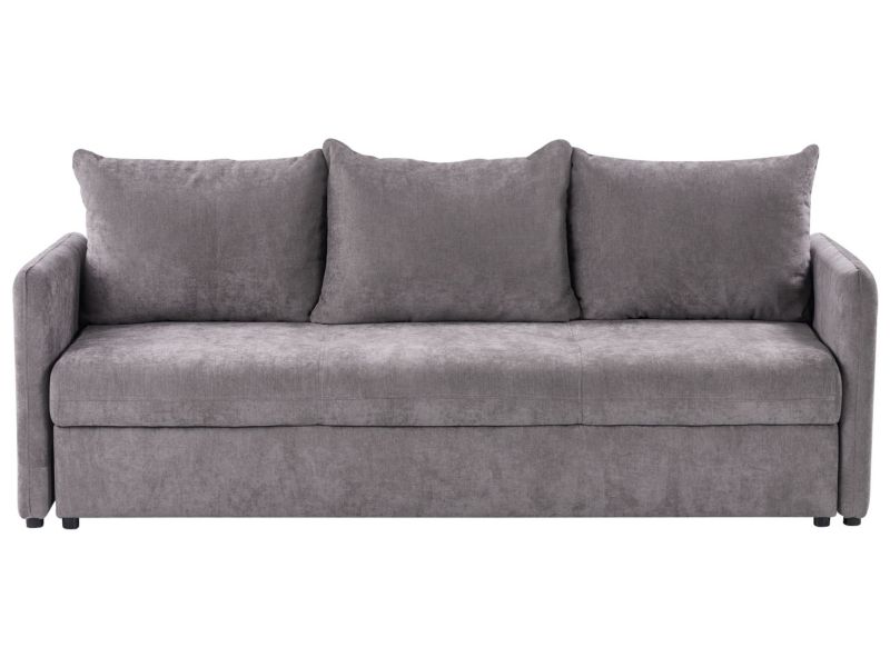 Sofa rozkładana Holsen Beżowoszary Tkanina 1 szt.